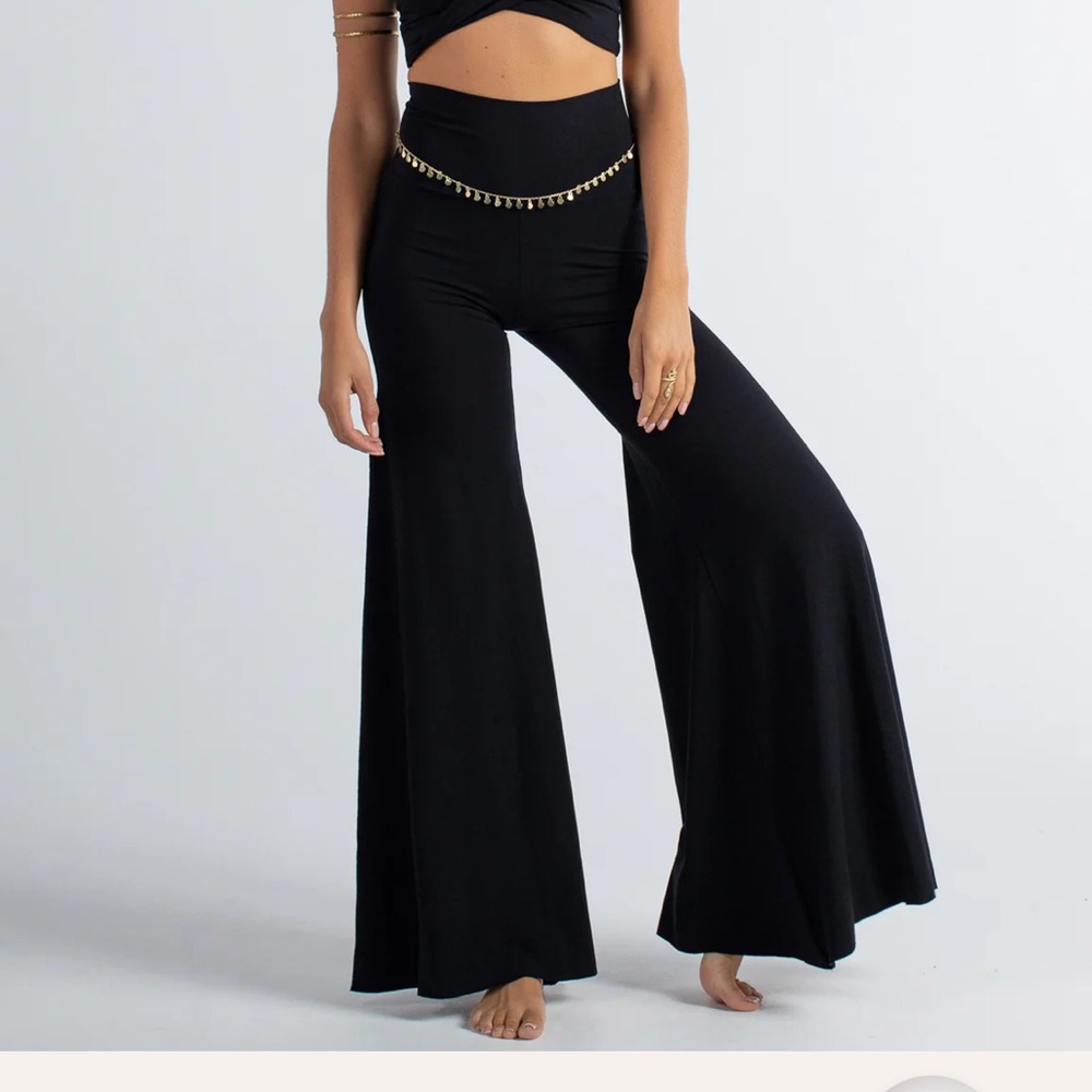 Royal Codes Juno Slit Pant Black Onyx XS